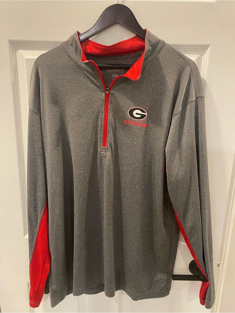Colosseum Georgia Bulldogs Men's Gray Quater-Zip - Extra Extra Large